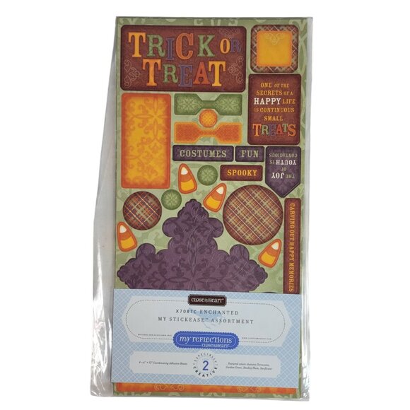 Close to My Heart Reflections Stickease X7087C Enchanted Halloween Trick NEW - Picture 2 of 7